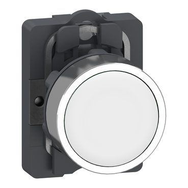 Pulsador Schneider Harmony XA2 Rasante Blanco NA