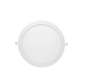 Panel LED Embutido Redondo Blanco 24W Luz Cálida