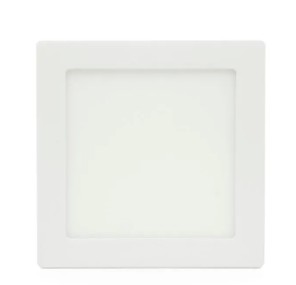 Plafón LED Cuadrado Blanco 12W Luz Cálida