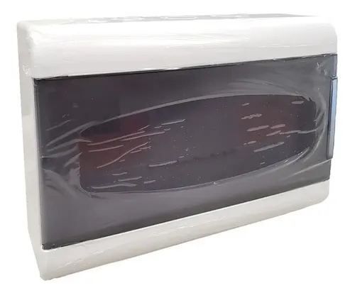 Caja Sobreponer 12 Módulos DIN Transparente