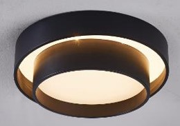 Plafón LED 24W Negro 40cm