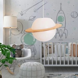 Lámpara Decorativa Saturno Colgante 25 cm