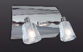 Aplique con Tulipa de Cristal para 2 Lámparas G9
