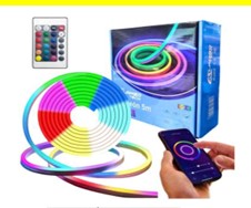 Kit de Neón LED RGB Pixel de 5 Metros USB con App y Audio Rítmico