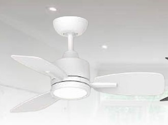 NARARIABL.jpg Ventilador de Techo Blanco de 3 Aspas con Luz y Control Remoto