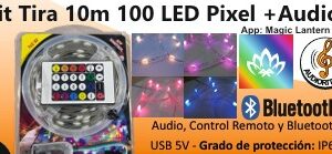 Kit LED de 10 Metros con Control por Audio IP65 5 V