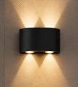 Aplique LED Exterior Bidireccional Negro 4W de 2 Haces