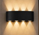 Aplique LED Exterior Negro 8W de 4 Haces Bidireccionales
