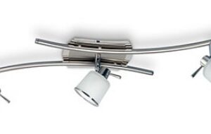 Sistema Francisco de 3 Luces G9 Acero y Cromo