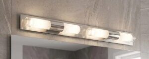 Aplique Punto Cromado de 4 Luces G9