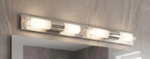 Aplique Punto Cromado de 4 Luces G9