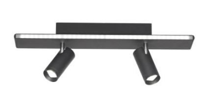 RON20202NE.jpg Aplique Duo Negro de 2 Luces