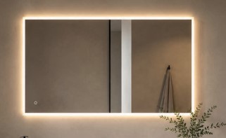 SASESPREC.jpg Espejo Rectangular LED 60 × 90 cm con Luz Regulable y Antiempañante