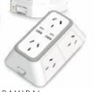 Adaptador Múltiple de 6 Tomas con 2 USB y 2 USB-C