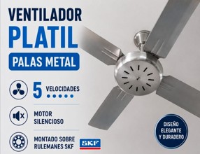 Ventilador de Techo Color Platil