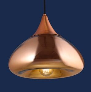 Colgante Lord de 30 cm con Acabado Cobre