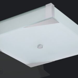 Plafón Cuadrado Platil de 30 × 30 cm para 2 Lámparas E27